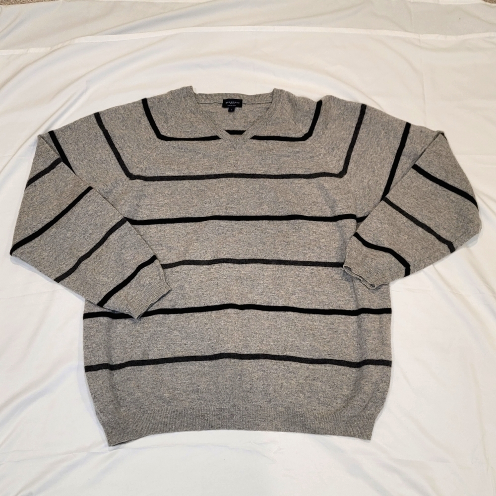 Burberry Golf Sweater Large Gray